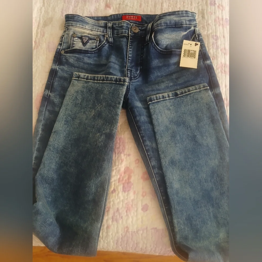 Guess Men's Slim Jeans - Blue - Picture 1 of 7